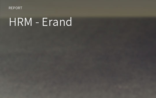 HRM - Erand