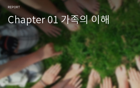 Chapter 01 가족의 이해