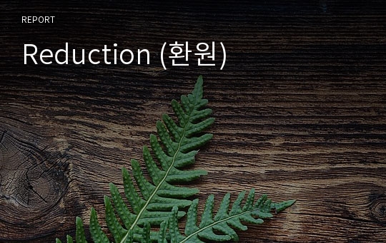 Reduction (환원)