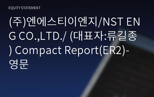 (주)엔에스티이엔지 Compact Report(ER2)-영문