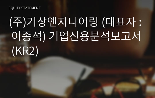 (주)기상엔지니어링 기업신용분석보고서 (KR2)