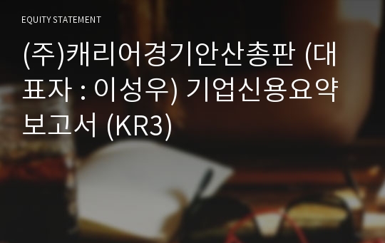 (주)캐리어경기안산총판 기업신용요약보고서 (KR3)