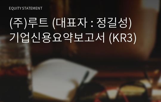 (주)루트 기업신용요약보고서 (KR3)