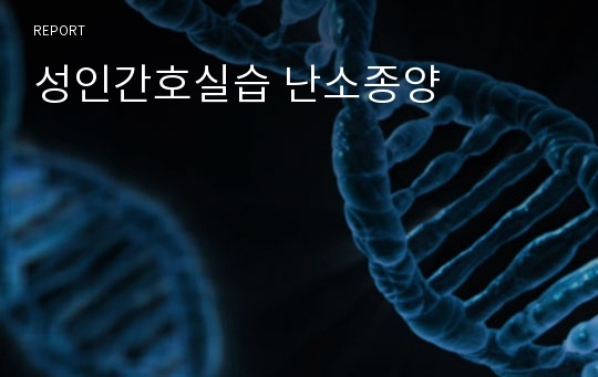 성인간호실습 난소종양