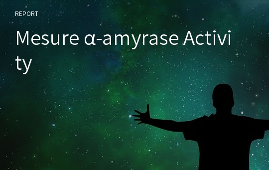 Mesure α-amyrase Activity