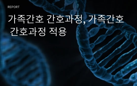 지역사회 간호학//가족간호 간호과정, 가족간호 간호과정 적용