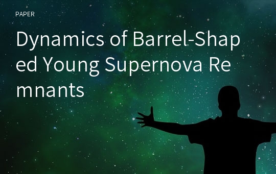 Dynamics of Barrel-Shaped Young Supernova Remnants