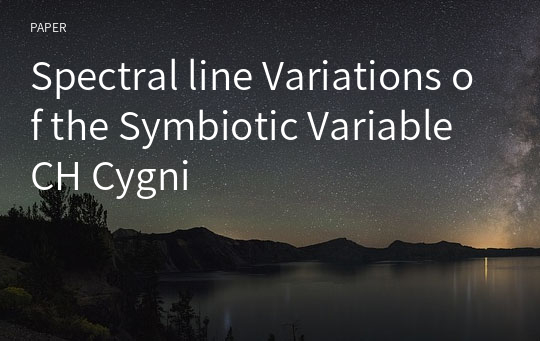 Spectral line Variations of the Symbiotic Variable CH Cygni