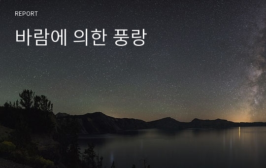 바람에 의한 풍랑