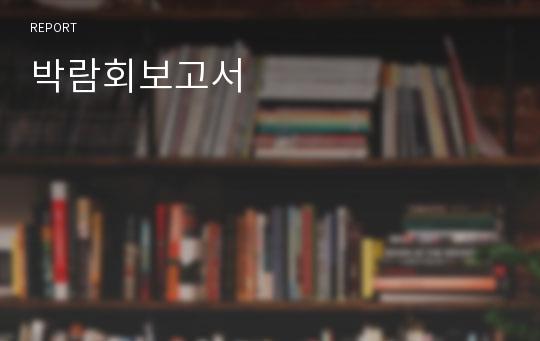 박람회보고서