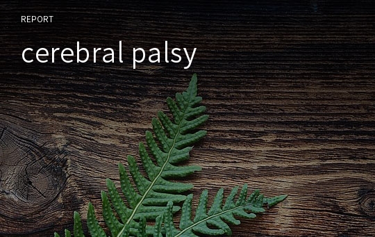 cerebral palsy 