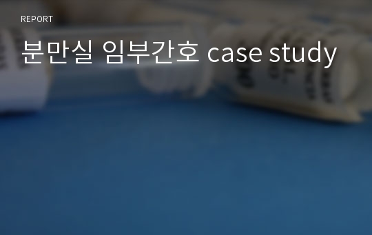 분만실 임부간호 case study