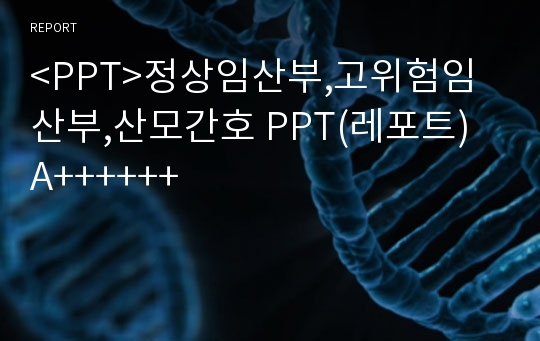 &lt;PPT&gt;정상임산부,고위험임산부,산모간호 PPT(레포트) A++++++