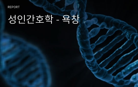 성인간호학 - 욕창