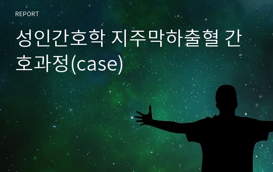 성인간호학 지주막하출혈 간호과정(case)