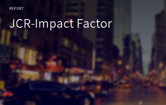 JCR-Impact Factor