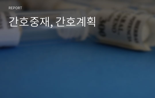 간호중재, 간호계획