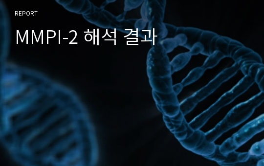 MMPI-2 해석 결과