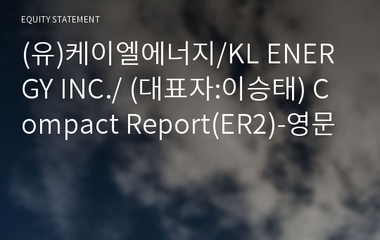 (유)천지주유소 Compact Report(ER2)-영문