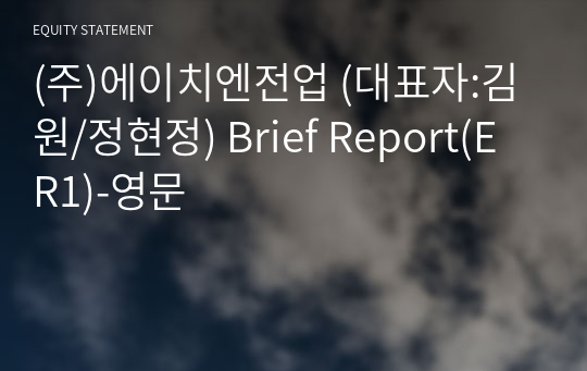 (주)에이치엔전업 Brief Report(ER1)-영문