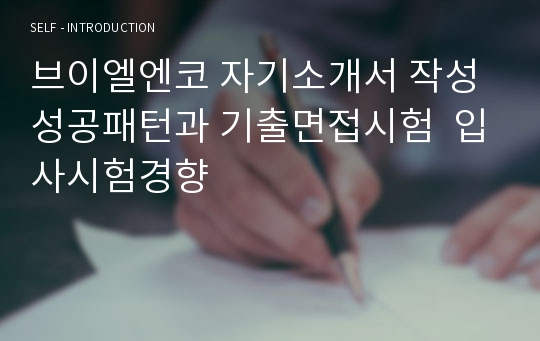 브이엘엔코 자기소개서 작성 성공패턴과 기출면접시험  입사시험경향