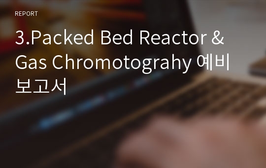 3.Packed Bed Reactor &amp; Gas Chromotograhy 예비보고서