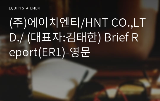 (주)에이치엔티 Brief Report(ER1)-영문