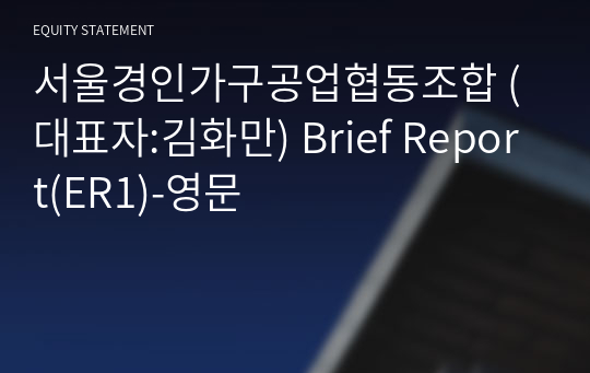 서울경인가구공업협동조합 Brief Report(ER1)-영문