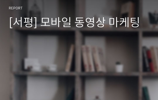 [서평] 모바일 동영상 마케팅