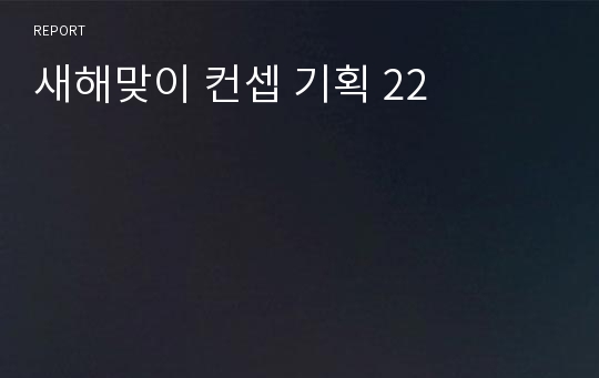 새해맞이 컨셉 기획 22