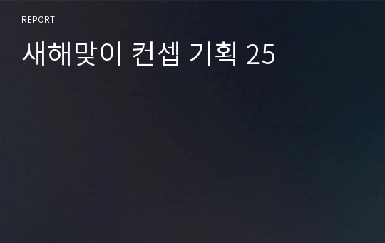 새해맞이 컨셉 기획 25