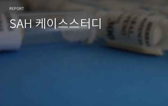 SAH 케이스스터디