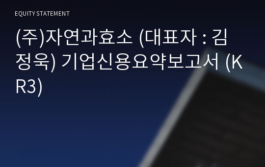 (주)오케이비엘 기업신용요약보고서 (KR3)