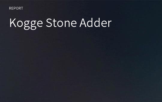 Kogge Stone Adder