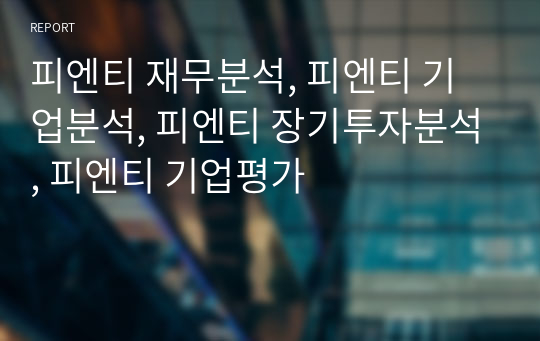 피엔티 재무분석, 피엔티 기업분석, 피엔티 장기투자분석, 피엔티 기업평가