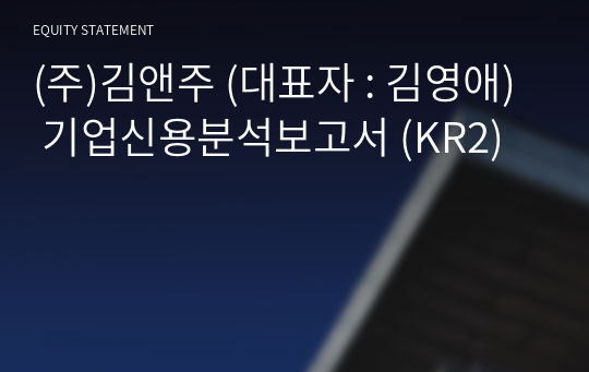 (주)김앤주 기업신용분석보고서 (KR2)