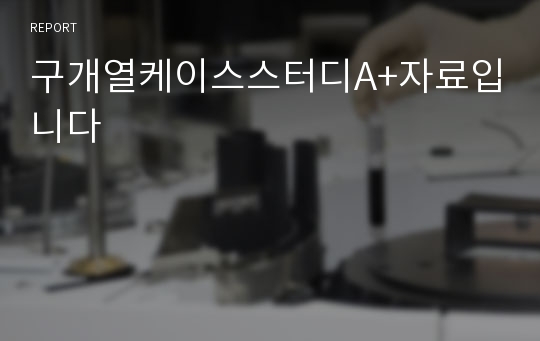 구개열케이스스터디A+자료입니다