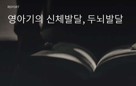 영아기의 신체발달, 두뇌발달