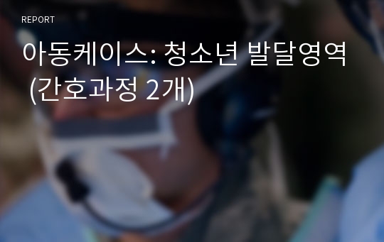 아동케이스: 청소년 발달영역