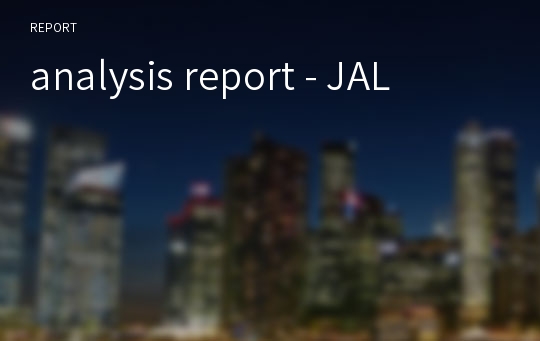 analysis report - JAL