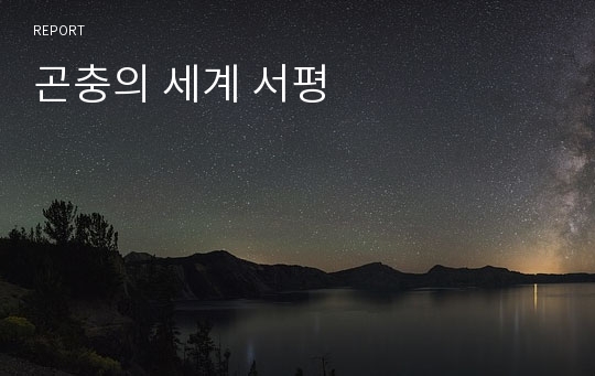 곤충의 세계 서평