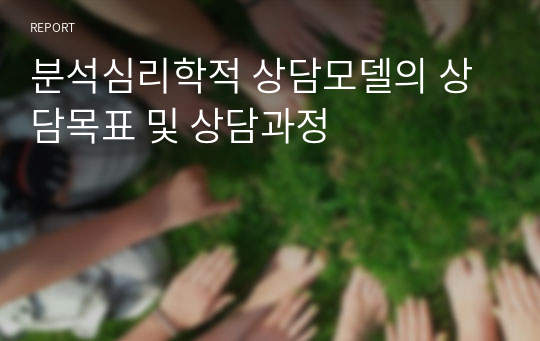 분석심리학적 상담모델의 상담목표 및 상담과정