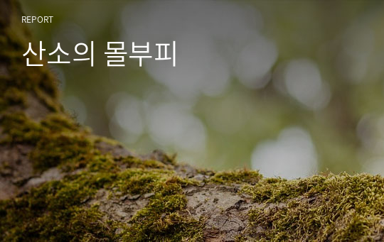 산소의 몰부피