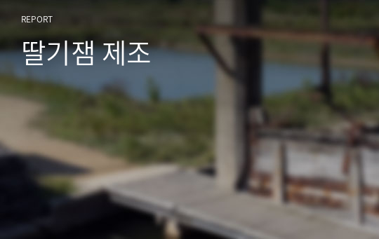 딸기잼 제조