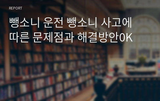 뺑소니 운전 뺑소니 사고에 따른 문제점과 해결방안0K