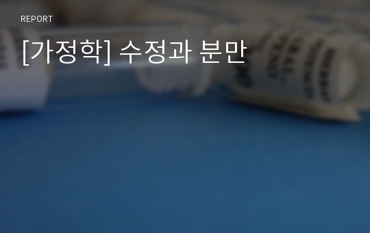 [가정학] 수정과 분만