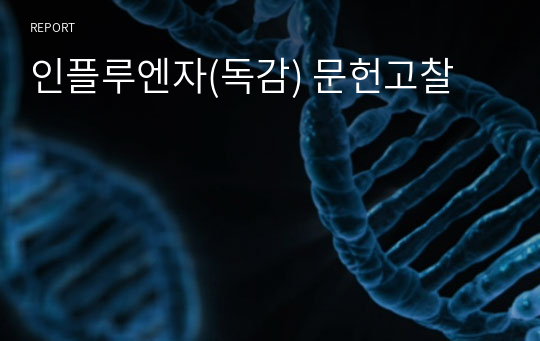 인플루엔자(독감) 문헌고찰