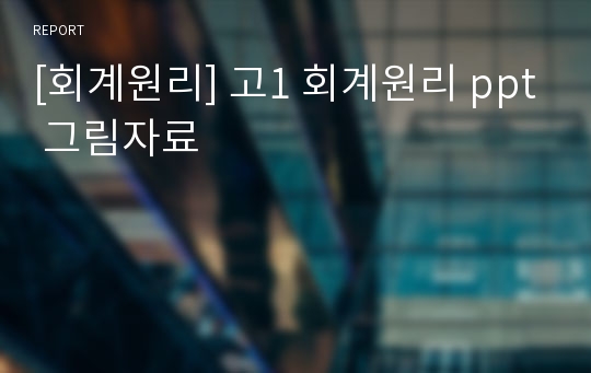 [회계원리] 고1 회계원리 ppt 그림자료