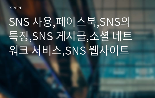 SNS 사용,페이스북,SNS의 특징,SNS 게시글,소셜 네트워크 서비스,SNS 웹사이트