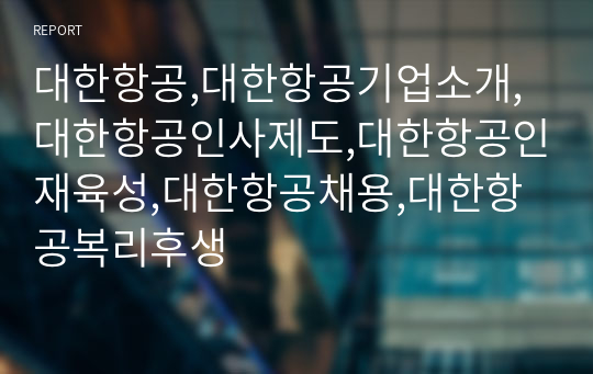 대한항공,대한항공기업소개,대한항공인사제도,대한항공인재육성,대한항공채용,대한항공복리후생